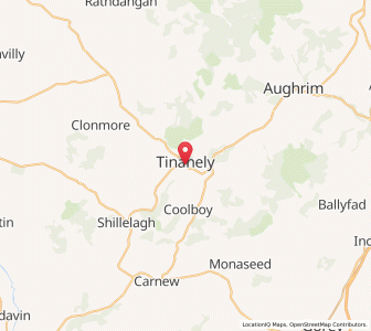 Map of Tinahely, LeinsterLeinster