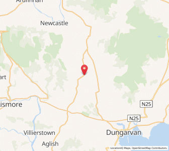 Map of Tinalira, MunsterMunster
