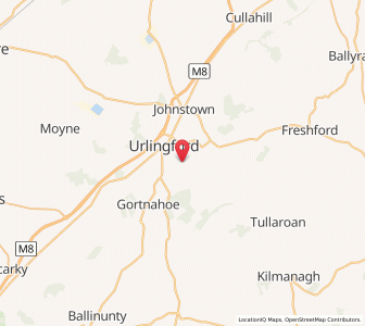 Map of Tincashel Cross Roads, LeinsterLeinster