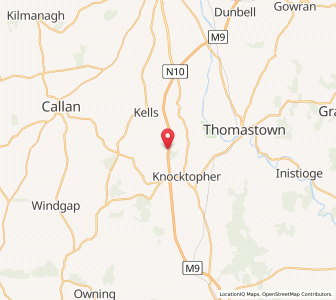 Map of Tinvaun, LeinsterLeinster
