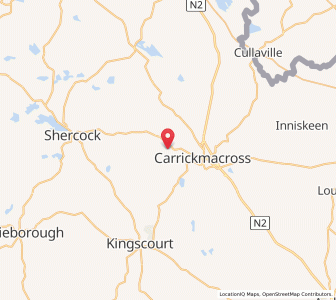 Map of Tiragarvan, Ulster