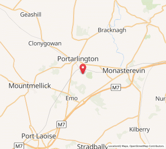 Map of Tirhogar Cross Roads, LeinsterLeinster