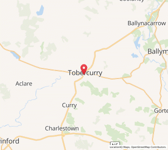 Map of Tobercurry, ConnaughtConnaught