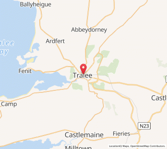 Map of Tralee, MunsterMunster