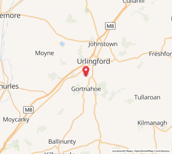 Map of Tranagh, MunsterMunster