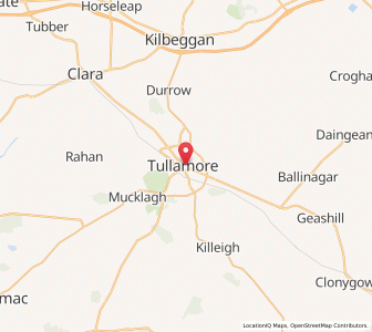 Map of Tullamore, LeinsterLeinster