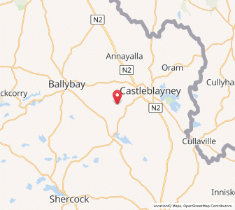Map of Tullycarragh, UlsterUlster
