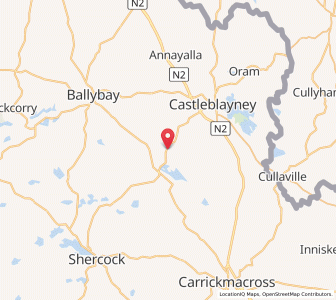 Map of Tullynahinnera, Ulster