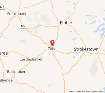 Map of Tulsk, ConnaughtConnaught