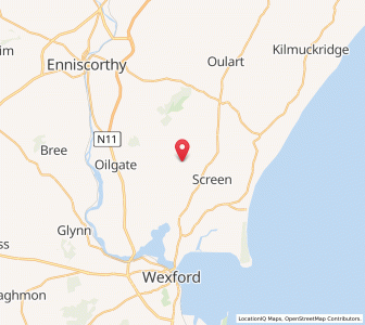 Map of Turkyle, LeinsterLeinster