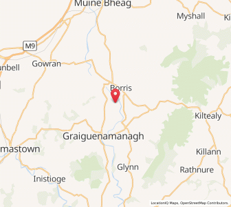 Map of Ullard, LeinsterLeinster