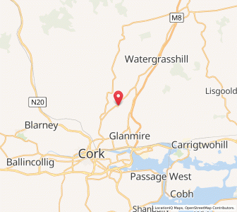 Map of Upper Glanmire Bridge, MunsterMunster