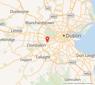 Map of Walkinstown, Leinster