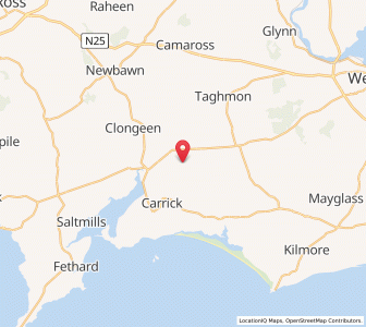 Map of White Cross Roads, LeinsterLeinster