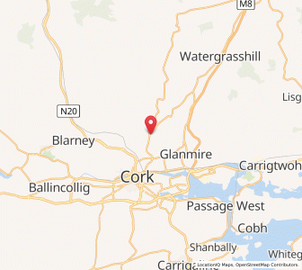 Map of Whites Cross, MunsterMunster