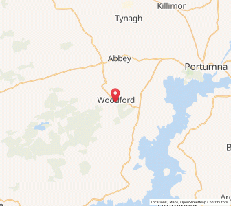 Map of Woodford, ConnaughtConnaught