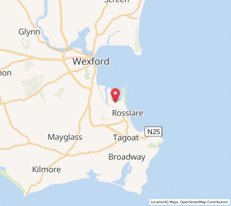 Map of Woodtown, LeinsterLeinster