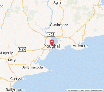 Map of Youghal, MunsterMunster