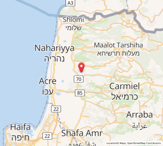 Map of Abū Sinān, Northern District