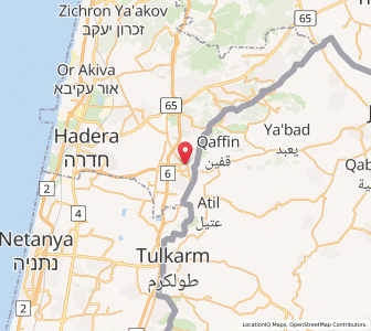 Map of Bāqa el Gharbīya, Haifa