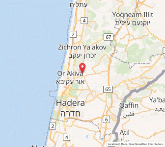 Map of Binyamina-Giv'at Ada, Haifa