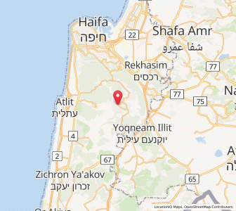 Map of Daliyat al Karmel, Haifa