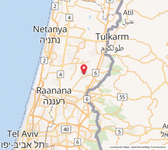 Map of Eṭ Ṭīra, Central District