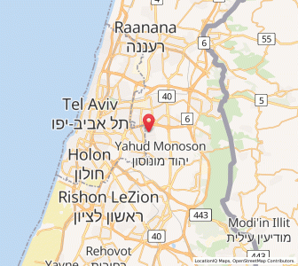 Map of Ganei Tikva, Central District