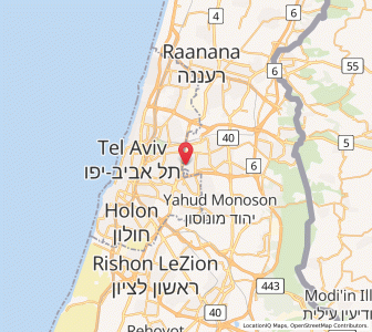 Map of Giv'at Shmuel, Tel Aviv