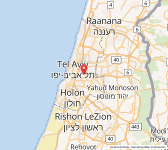 Map of Givatayim, Tel Aviv