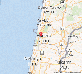 Map of Hadera, Haifa