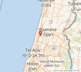 Map of Herzliya, Tel Aviv