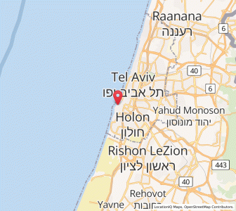 Map of Jaffa, Tel Aviv