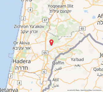 Map of Kafr Qari‘, Haifa