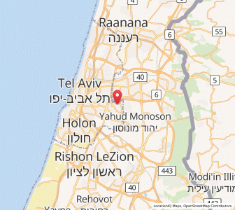 Map of Kiryat Ono, Tel Aviv