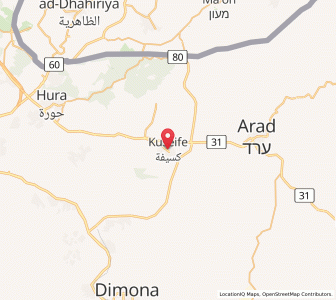 Map of Kuseifa, Southern District