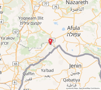 Map of Maale Iron, Northern District