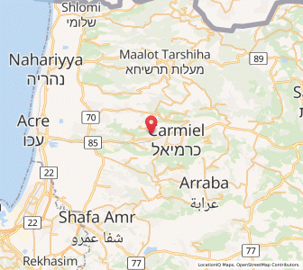 Map of Majd el Kurūm, Northern District