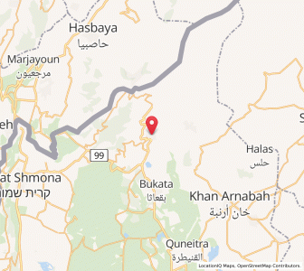 Map of Majdal Shams, Northern District