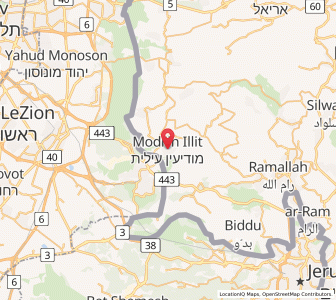 Map of Modiin Ilit, Jerusalem