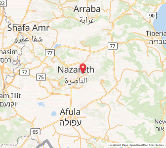 Map of Naẕerat ‘Illit, Northern District