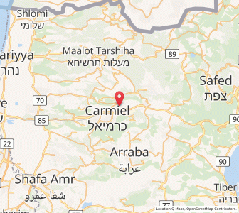 Map of Naḥf, Northern District