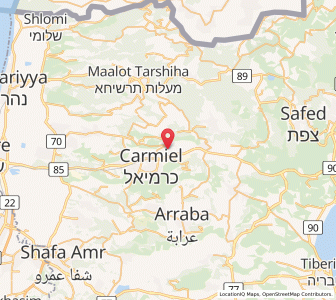 Map of Naḥf, Northern District