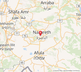 Map of Nazareth, Northern District