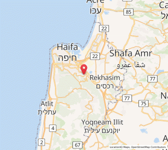 Map of Nesher, Haifa