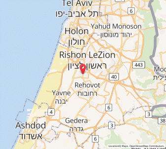 Map of Ness Ziona, Central District