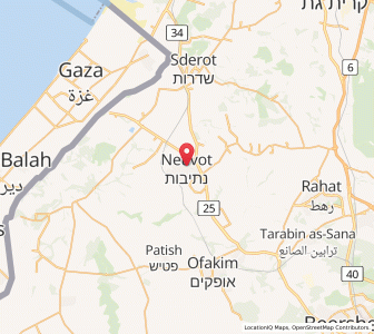 Map of Netivot, Southern District