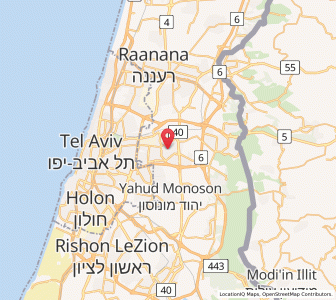 Map of Petaẖ Tiqva, Central District