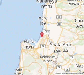 Map of Qiryat Yam, Haifa