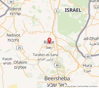 Map of Rahat, Southern District